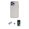 MARSİLYAN™- iPhone 13 Pro Max Kılıf Ahenk Çizgi Serisi - Şeffaf 360 Full Body Arka Koruyucu + Shine Kamera Lens Koruma Cam - MI