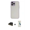 MARSİLYAN™- iPhone 13 Pro Max Kılıf Ahenk Çizgi Serisi - Şeffaf Pasifik Cam Ekran Koruyucu + Raze Metal Kamera Lens - GD