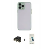 MARSİLYAN™- iPhone 13 Pro Max Kılıf Ahenk Çizgi Serisi - Şeffaf Pasifik Cam Ekran Koruyucu + Raze Metal Kamera Lens - GD