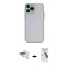 MARSİLYAN™- iPhone 13 Pro Max Kılıf Ahenk Çizgi Serisi - Şeffaf Pasifik Cam Ekran Koruyucu + Pers Alüminyum Kamera Lens - GD