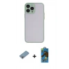 MARSİLYAN™- iPhone 13 Pro Max Kılıf Ahenk Çizgi Serisi - Siyah 18D Cam Ekran Koruyucu + Shine Kamera Lens Koruma Cam - GI