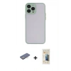 MARSİLYAN™- iPhone 13 Pro Max Kılıf Ahenk Çizgi Serisi - Siyah 6D Mat Seramik Hayalet Nano Ekran Koruyucu + Renkli Kamera Lens Koruma Cam - MI