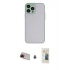 MARSİLYAN™- iPhone 13 Pro Max Kılıf Ahenk Çizgi Serisi - Siyah 6D Mat Seramik Hayalet Nano Ekran Koruyucu + Rainbow Kamera Lens Koruma Cam - KI