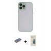 MARSİLYAN™- iPhone 13 Pro Max Kılıf Ahenk Çizgi Serisi - Siyah 6D Mat Seramik Hayalet Nano Ekran Koruyucu + Renkli Kamera Lens Koruma Cam - TU