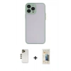 MARSİLYAN™- iPhone 13 Pro Max Kılıf Ahenk Çizgi Serisi - Siyah 6D Mat Seramik Hayalet Nano Ekran Koruyucu + Shine Kamera Lens - GD