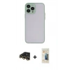 MARSİLYAN™- iPhone 13 Pro Max Kılıf Ahenk Çizgi Serisi - Siyah 6D Mat Seramik Hayalet Nano Ekran Koruyucu + Raze Metal Kamera Lens - GD