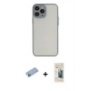 MARSİLYAN™- iPhone 13 Pro Max Kılıf Ahenk Çizgi Serisi - Siyah 6D Mat Seramik Hayalet Nano Ekran Koruyucu + Shine Kamera Lens Koruma Cam - MI