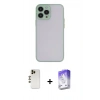 MARSİLYAN™- iPhone 13 Pro Max Kılıf Ahenk Çizgi Serisi - Siyah Bilvis 5in1 3D Magic Cam Ekran Koruyucu + Shine Kamera Lens - GD