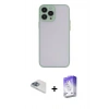 MARSİLYAN™- iPhone 13 Pro Max Kılıf Ahenk Çizgi Serisi - Siyah Bilvis 5in1 3D Magic Cam Ekran Koruyucu + Pers Alüminyum Kamera Lens - SABE