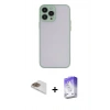 MARSİLYAN™- iPhone 13 Pro Max Kılıf Ahenk Çizgi Serisi - Siyah Bilvis 5in1 3D Magic Cam Ekran Koruyucu + Pers Alüminyum Kamera Lens - GD