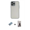 MARSİLYAN™- iPhone 13 Pro Max Kılıf Ahenk Çizgi Serisi - Siyah Bilvis Hayalet Cam Ekran Koruyucu + Shine Kamera Lens Koruma Cam - GI