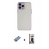 MARSİLYAN™- iPhone 13 Pro Max Kılıf Ahenk Çizgi Serisi - Siyah Bilvis Hayalet Cam Ekran Koruyucu + Shine Kamera Lens Koruma Cam - GI