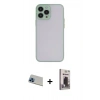 MARSİLYAN™- iPhone 13 Pro Max Kılıf Ahenk Çizgi Serisi - Siyah Bilvis Hayalet Cam Ekran Koruyucu + Rainbow Kamera Lens Koruma Cam - MI