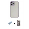 MARSİLYAN™- iPhone 13 Pro Max Kılıf Ahenk Çizgi Serisi - Siyah Bilvis Hayalet Cam Ekran Koruyucu + Shine Kamera Lens Koruma Cam - MI