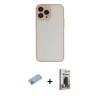 MARSİLYAN™- iPhone 13 Pro Max Kılıf Ahenk Çizgi Serisi - Siyah Bilvis Hayalet Cam Ekran Koruyucu + Shine Kamera Lens Koruma Cam - MI