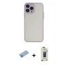 MARSİLYAN™- iPhone 13 Pro Max Kılıf Ahenk Çizgi Serisi - Siyah Bilvis Hayalet Cam Ekran Koruyucu + Shine Kamera Lens Koruma Cam - MI