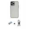 MARSİLYAN™- iPhone 13 Pro Max Kılıf Ahenk Çizgi Serisi - Siyah Bilvis Hayalet Cam Ekran Koruyucu + Shine Kamera Lens Koruma Cam - MI