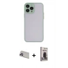 MARSİLYAN™- iPhone 13 Pro Max Kılıf Ahenk Çizgi Serisi - Siyah Bilvis Hayalet Cam Ekran Koruyucu + Rainbow Kamera Lens Koruma Cam - MR