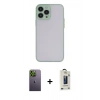 MARSİLYAN™- iPhone 13 Pro Max Kılıf Ahenk Çizgi Serisi - Siyah Bilvis Hayalet Cam Ekran Koruyucu + Neon Fosforlu Kamera Lens - YL