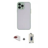MARSİLYAN™- iPhone 13 Pro Max Kılıf Ahenk Çizgi Serisi - Siyah Bilvis Hayalet Cam Ekran Koruyucu + Pers Alüminyum Kamera Lens - KI
