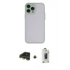 MARSİLYAN™- iPhone 13 Pro Max Kılıf Ahenk Çizgi Serisi - Siyah Bilvis Hayalet Cam Ekran Koruyucu + Raze Metal Kamera Lens - GD