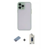MARSİLYAN™- iPhone 13 Pro Max Kılıf Ahenk Çizgi Serisi - Siyah Bilvis Hayalet Cam Ekran Koruyucu + Shine Kamera Lens Koruma Cam - PE