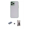 MARSİLYAN™- iPhone 13 Pro Max Kılıf Ahenk Çizgi Serisi - Siyah Bilvis Hayalet Cam Ekran Koruyucu + Renkli Kamera Lens Koruma Cam - YL