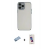 MARSİLYAN™- iPhone 13 Pro Max Kılıf Ahenk Çizgi Serisi - Siyah Joko 5D Cam + Shine Kamera Lens Koruma Cam - MI