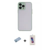 MARSİLYAN™- iPhone 13 Pro Max Kılıf Ahenk Çizgi Serisi - Siyah Joko 5D Cam + Shine Kamera Lens Koruma Cam - MI