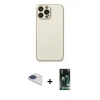 MARSİLYAN™- iPhone 13 Pro Max Kılıf Ahenk Işık - Şeffaf 360 Full Body Arka Koruyucu + Pers Alüminyum Kamera Lens - LT