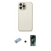 MARSİLYAN™- iPhone 13 Pro Max Kılıf Ahenk Işık - Şeffaf 360 Full Body Arka Koruyucu + Shine Kamera Lens Koruma Cam - MI