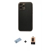 MARSİLYAN™- iPhone 13 Pro Max Kılıf Ahenk Işık - Şeffaf Maxco Cam Ekran Koruyucu + Mavi Shine Kamera Lens Koruma Cam