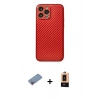 MARSİLYAN™- iPhone 13 Pro Max Kılıf Ahenk Işık - Şeffaf Maxco Cam Ekran Koruyucu + Shine Kamera Lens Koruma Cam - PE