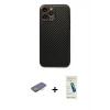 MARSİLYAN™- iPhone 13 Pro Max Kılıf Ahenk Işık - Şeffaf Pasifik Cam Ekran Koruyucu + Renkli Kamera Lens Koruma Cam - TU