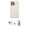 MARSİLYAN™- iPhone 13 Pro Max Kılıf Ahenk Işık - Siyah 6D Mat Seramik Hayalet Nano Ekran Koruyucu + Pers Alüminyum Kamera Lens - SABE
