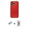 MARSİLYAN™- iPhone 13 Pro Max Kılıf Ahenk Işık - Siyah Bilvis 3D Cam Ekran Koruyucu + Shine Kamera Lens Koruma Cam - MI