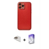 MARSİLYAN™- iPhone 13 Pro Max Kılıf Ahenk Işık - Siyah Bilvis 5in1 3D Magic Cam Ekran Koruyucu + Gold Pers Alüminyum Kamera Lens
