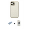MARSİLYAN™- iPhone 13 Pro Max Kılıf Ahenk Işık - Siyah Bilvis Hayalet Cam Ekran Koruyucu + Shine Kamera Lens Koruma Cam - MI