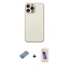 MARSİLYAN™- iPhone 13 Pro Max Kılıf Ahenk Işık - Siyah Joko 5D Cam + Shine Kamera Lens Koruma Cam - GI