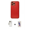 MARSİLYAN™- iPhone 13 Pro Max Kılıf Ahenk Işık - Siyah Joko 5D Cam + Shine Kamera Lens - GD