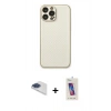 MARSİLYAN™- iPhone 13 Pro Max Kılıf Ahenk Işık - Siyah Joko 5D Cam + Pers Alüminyum Kamera Lens - LT