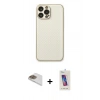 MARSİLYAN™- iPhone 13 Pro Max Kılıf Ahenk Işık - Siyah Joko 5D Cam + Pers Alüminyum Kamera Lens - GD