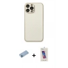 MARSİLYAN™- iPhone 13 Pro Max Kılıf Ahenk Işık - Siyah Joko 5D Cam + Shine Kamera Lens Koruma Cam - MI