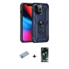MARSİLYAN™- iPhone 13 Pro Max Kılıf Ahenk Klasik Koleksiyonu - Şeffaf 360 Full Body Arka Koruyucu + Shine Kamera Lens Koruma Cam - MI