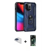 MARSİLYAN™- iPhone 13 Pro Max Kılıf Ahenk Klasik Koleksiyonu - Şeffaf 360 Full Body Arka Koruyucu + Pers Alüminyum Kamera Lens - LT