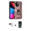 MARSİLYAN™- iPhone 13 Pro Max Kılıf Ahenk Klasik Koleksiyonu - Şeffaf 360 Full Body Arka Koruyucu + Pers Alüminyum Kamera Lens - LT