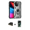 MARSİLYAN™- iPhone 13 Pro Max Kılıf Ahenk Klasik Koleksiyonu - Şeffaf 360 Full Body Arka Koruyucu + Raze Metal Kamera Lens - GD