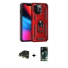 MARSİLYAN™- iPhone 13 Pro Max Kılıf Ahenk Klasik Koleksiyonu - Şeffaf 360 Full Body Arka Koruyucu + Raze Metal Kamera Lens - GD