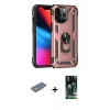 MARSİLYAN™- iPhone 13 Pro Max Kılıf Ahenk Klasik Koleksiyonu - Şeffaf 360 Full Body Arka Koruyucu + Renkli Kamera Lens Koruma Cam - SI