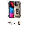 MARSİLYAN™- iPhone 13 Pro Max Kılıf Ahenk Klasik Koleksiyonu - Şeffaf Maxco Cam Ekran Koruyucu + Pers Alüminyum Kamera Lens - KI
